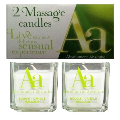 ABSOLUMENT PARFUMEUR-Absolutely Absinthe - 2 Massage Candles ABSOLUMENT PARFUMEUR-Absolutely Absinthe - 2 Massage Candles